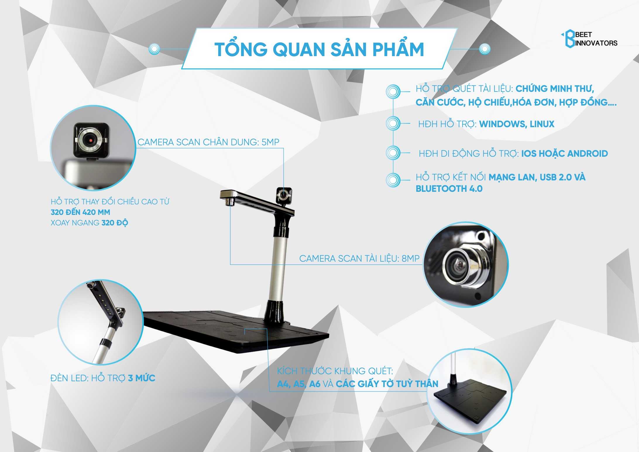 BiTable - Máy chụp ảnh khách hàng và giấy tờ tuỳ thân tích hợp AI 4.0 6 Bitable 2